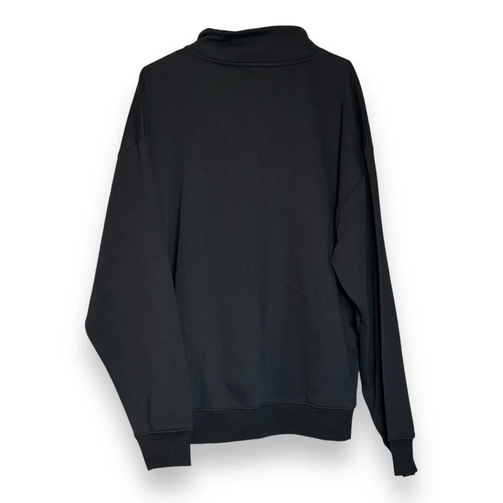 True Religion Relaxed Mock Quarter Zip‎ Embroidered Logo Size L Sweater